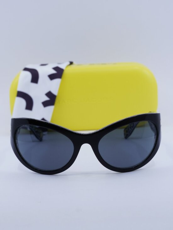 Marc Jacobs MJ 1087/S 0807 2K Cat Eye Sunglasses - Black / Grey AR main image 8